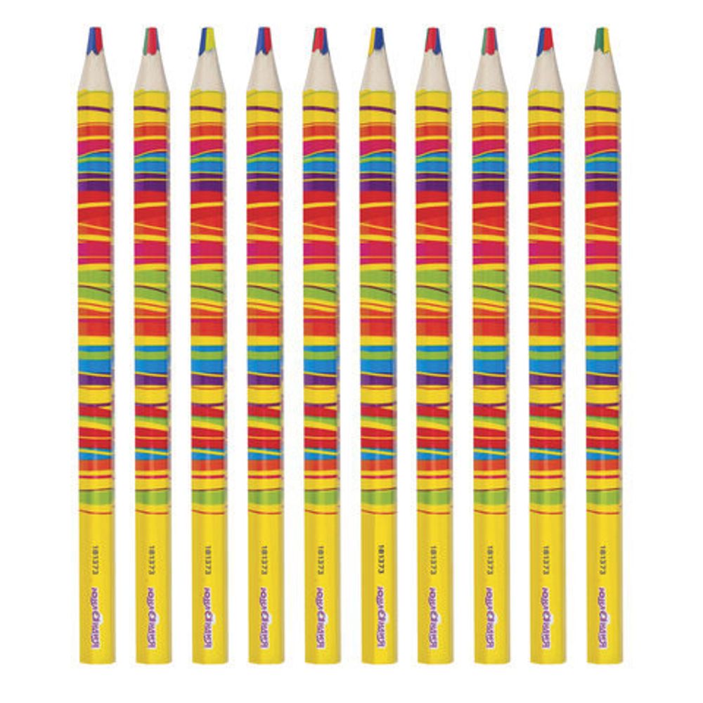 Карандаш с многоцветным грифелем ЮНЛАНДИЯ MAGIC, 1 штука, утолщенный, заточенный, 181373