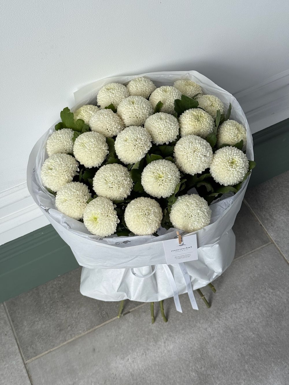 Букет моно из хризантемы 23 шт