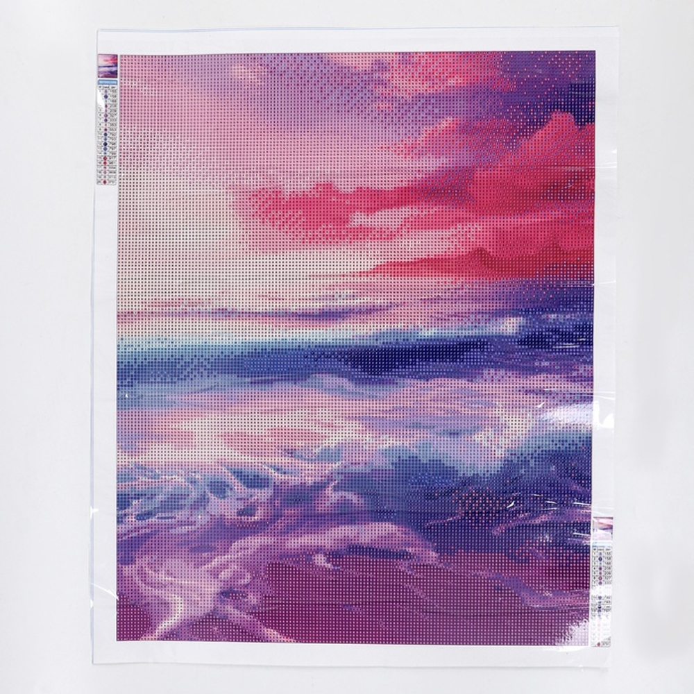 Алмазная вышивка полное заполнение "Пляж", на холсте 40*50 см 9929734