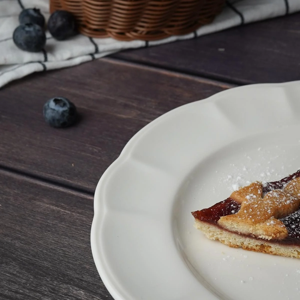 Тарелка 21 см, фарфор "NOBLE" серия "Retro Ritz & Bella-White"