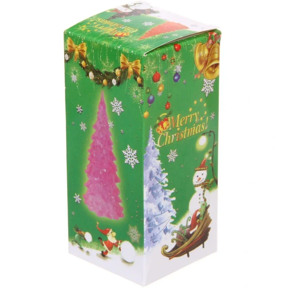 Сувенир с подсветкой «Кристальная ёлочка» 5,7*12,5 см (на батарейках 3 LR44)