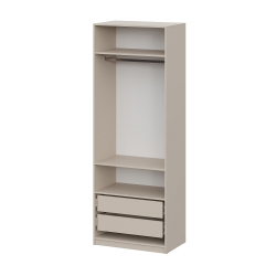 Шкаф распашной с наполнением (5 полок + 2 ящика) ШК 5 (800), Меланж