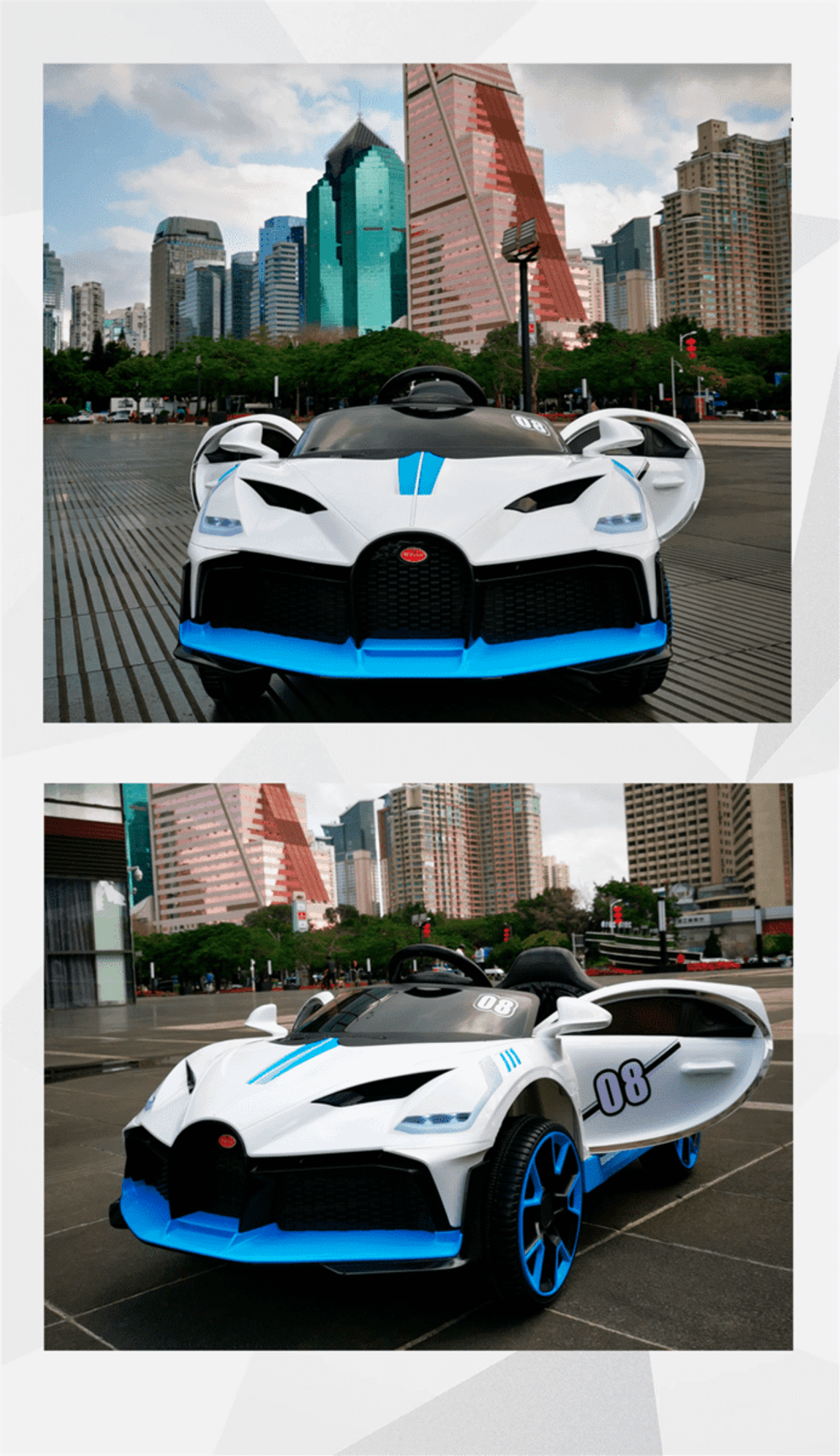 Гоночный электромобиль " MalinaBay BDQ-2188",белый