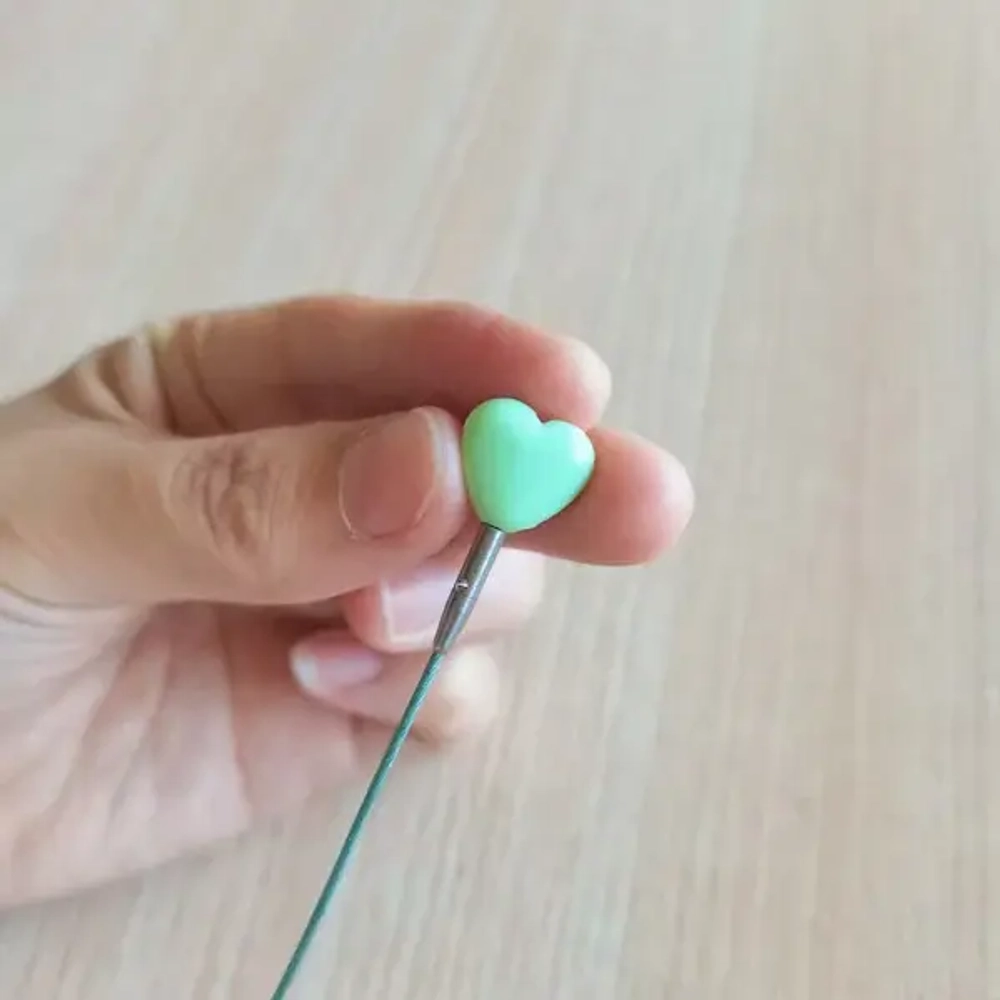 заглушки сердечки для лесокs lotus yarns, маленькие
