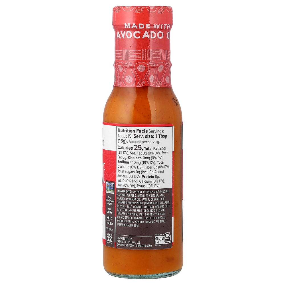 Primal Kitchen, Соус баффало, острый, 241 г (8,5 унции)