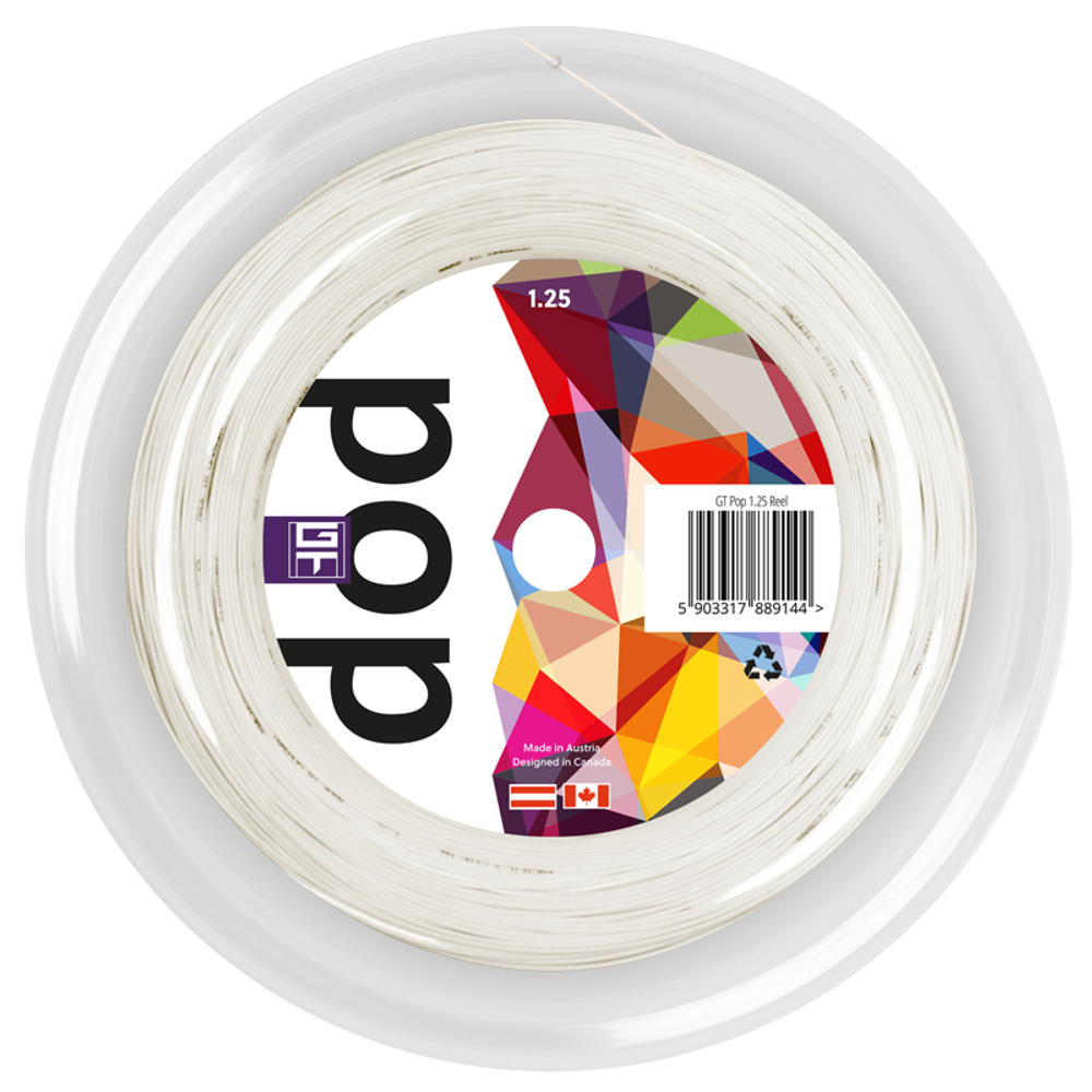 Струны теннисные GT Pop - white (200 m)