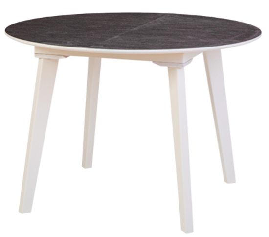 Стол Крит (Антрацит/Белая эмаль)