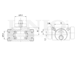 Цилиндр тормозной колесный UNIO BRC-20592