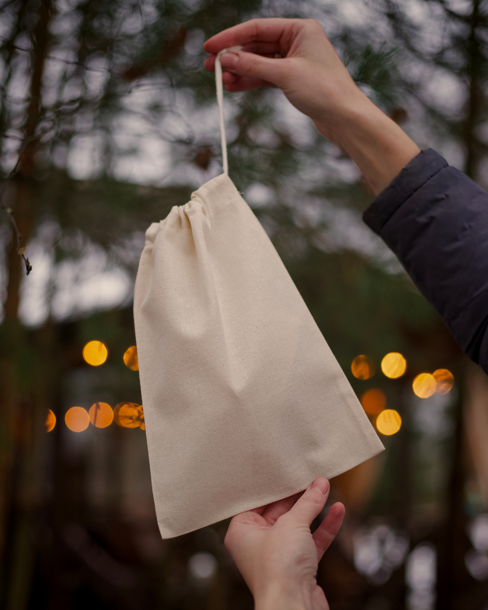 Хлопковый мешочек для хранения