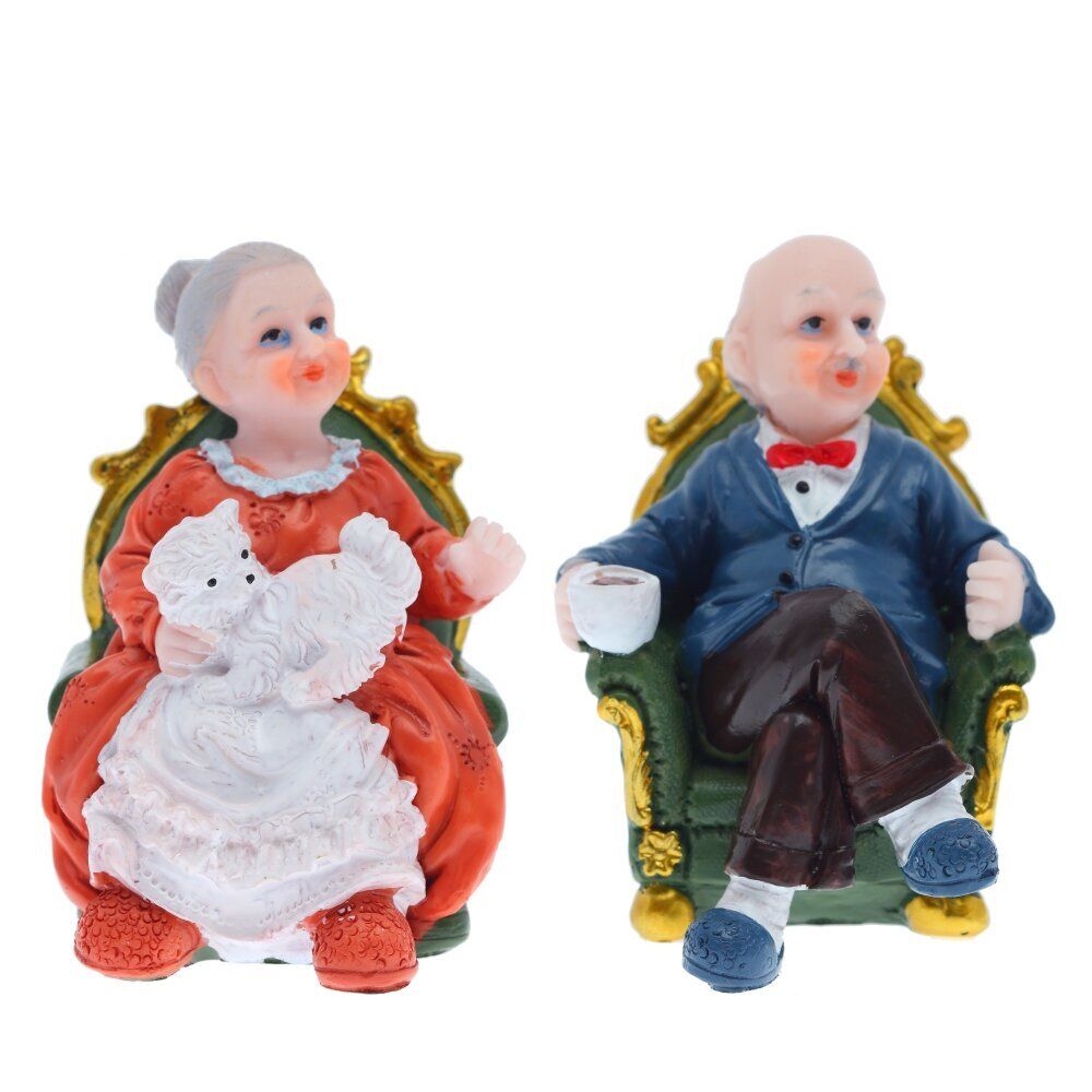 GAEM Фигурка декоративная "Бабушка/Дедушка", L6 W6 H9 см, 2в.