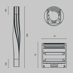 Профиль накладной Maytoni Led strip ALM-3535R-B-TL-90°-0.4M
