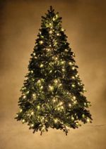 Елка с гирляндой встроенной «Королева леса» (Литая хвоя) от 1,2 м до 3 м