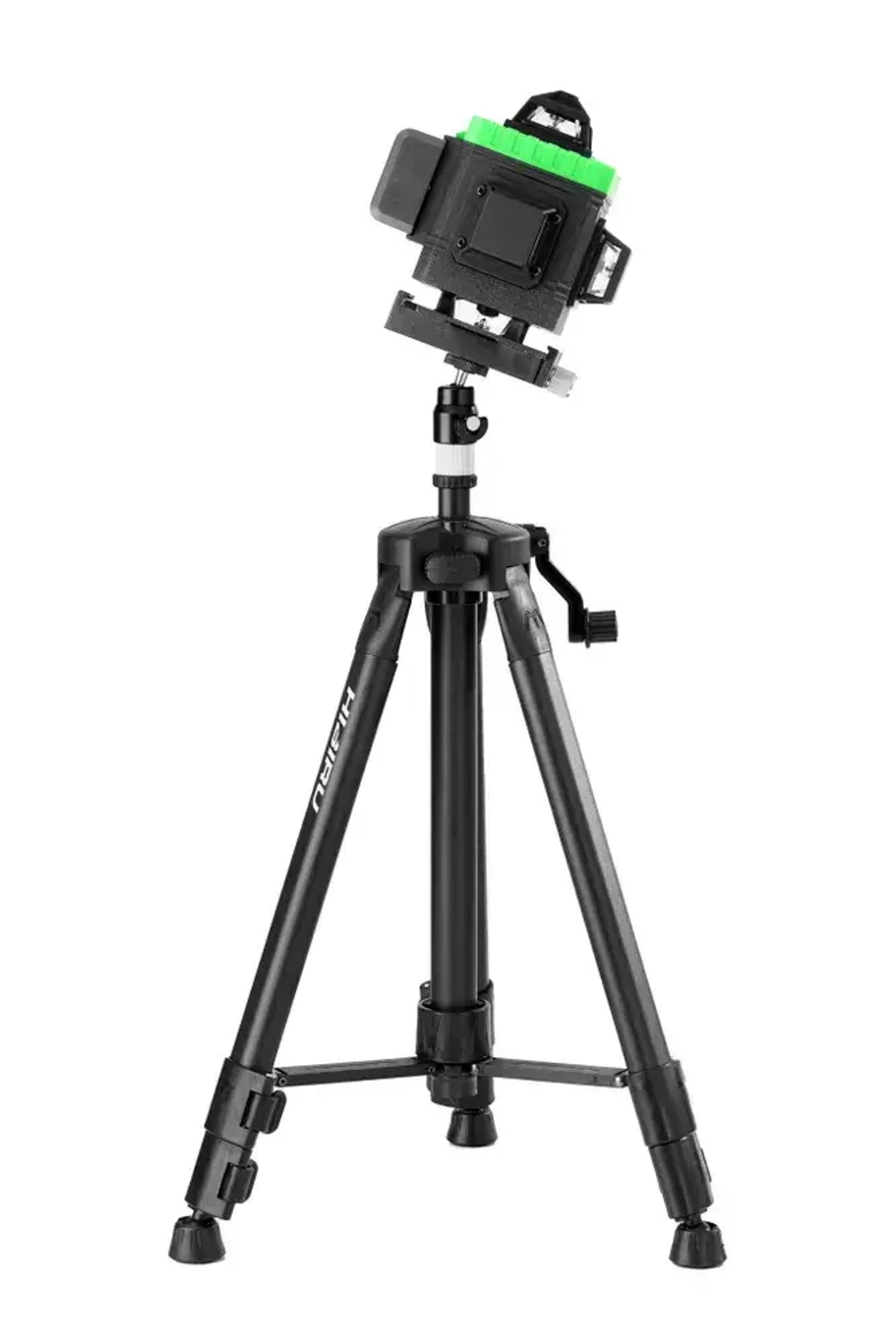 HIBIRU / Профессиональный лазерный уровень 4D со штативом и приемником зеленый луч Omnitronic PRO дальность 30м, 16 лучей 360 градусов, самовыравнивание, пульт, откалиброван, гарантия, полный комплект