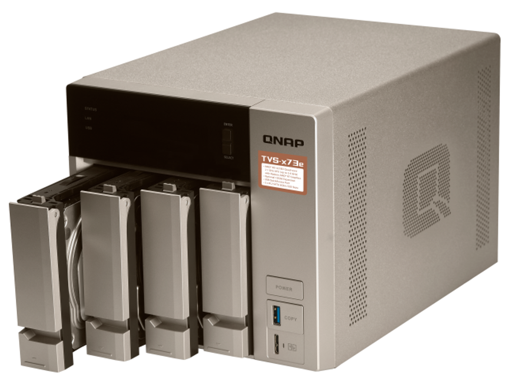 Сетевой RAID-накопитель  QNAP TVS-473e-8G
