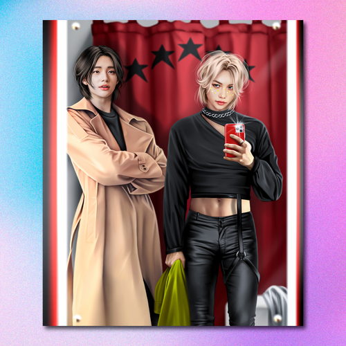 Арт принт / alexstayart / STRAY KIDS / Хёнликсы #38