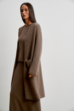 Кардиган ISABEL, шоколадный