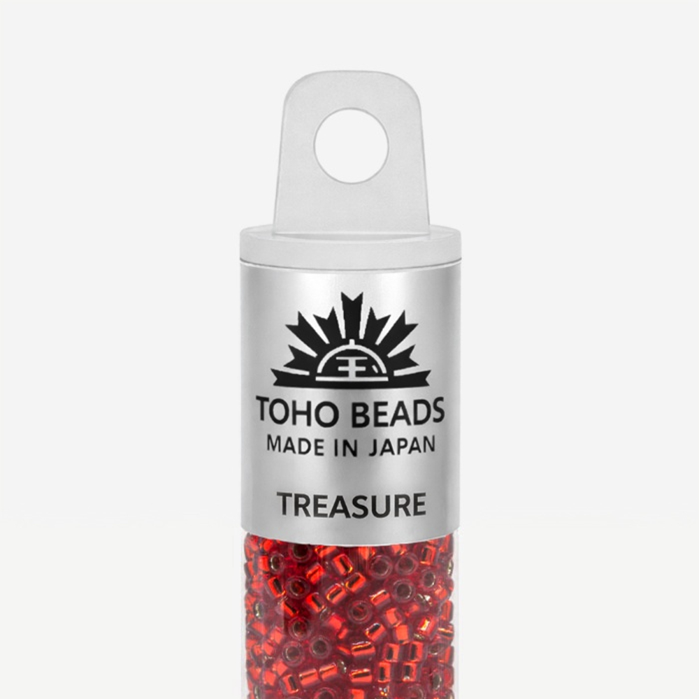 Японский бисер TOHO Treasure (№25B), с внутренним серебрением, прозрачный
