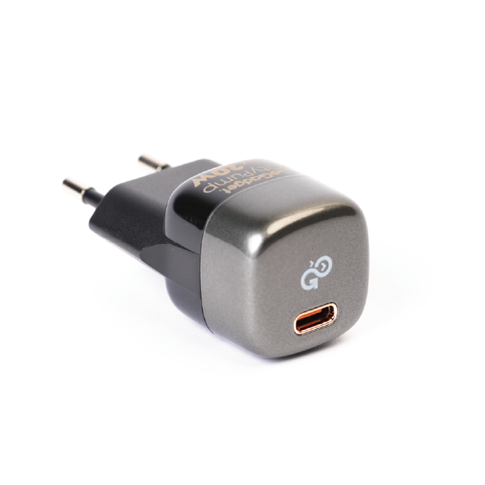 Сетевое зарядное устройство GoGadget CityPump 20W 1xUSB-C GaN (CH001)