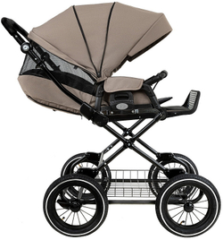 Детская коляска Roan Bass Next Classic d12 2.0 2 в 1 BNC/80/2 Hazel/Black/руч.Black