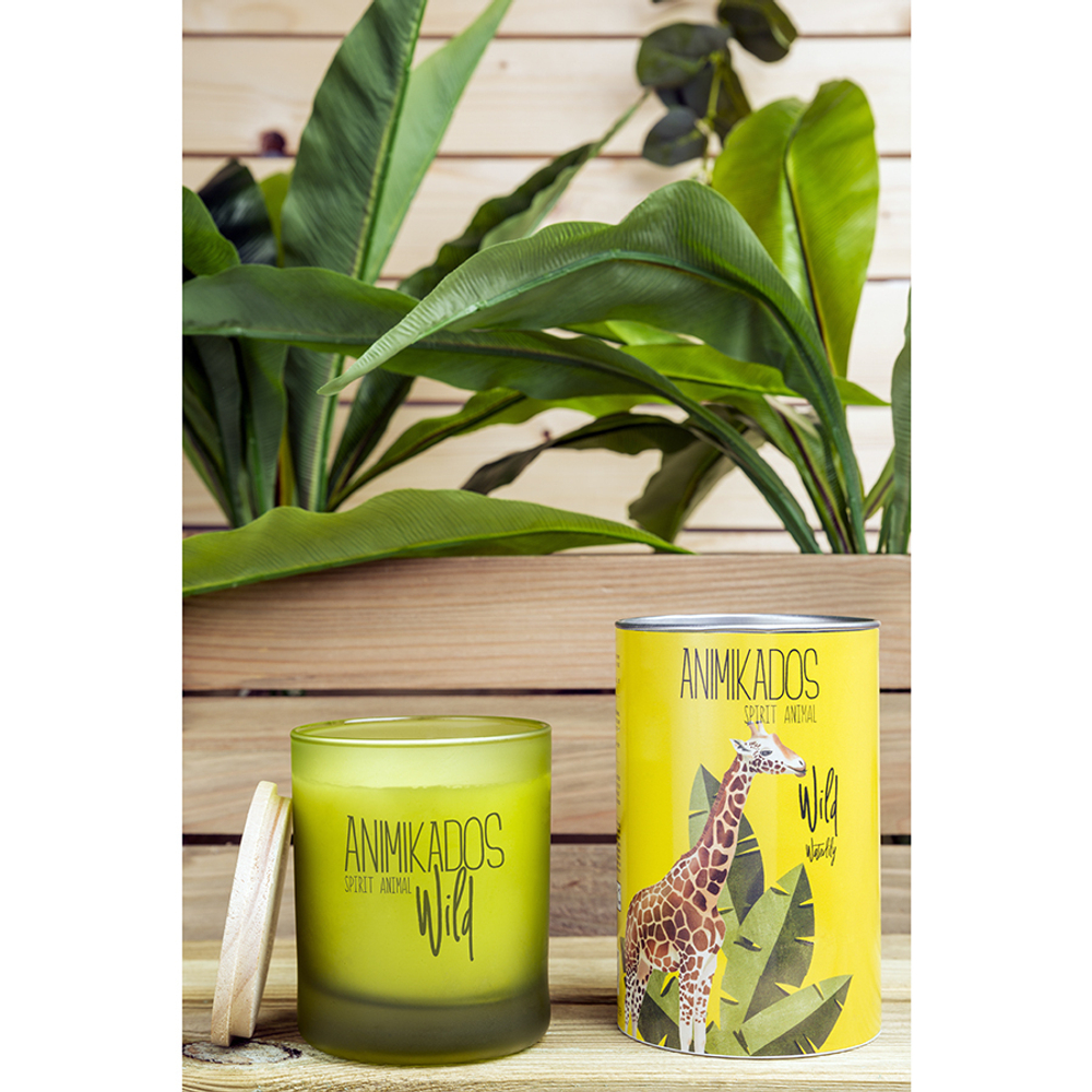 Свеча ароматическая wild giraffe, Водная лилия, 40 ч
