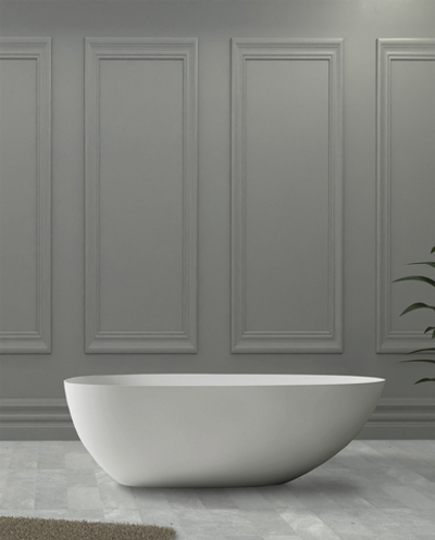 Ванна из искусственного камня ABBER Stein AS9611-1.7 белая матовая