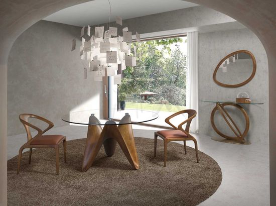 Зеркало 3245/21073E в деревянной раме орехового цвета