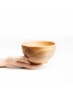 Глубокая тарелка для супа из кедра