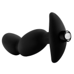 Черный анальный вибратор Silicone Vibrating Prostate Massager 04 - 16,5 см.