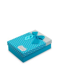 WG-30/1-A Коробка подарочная «Прямоугольник» цв.голубой