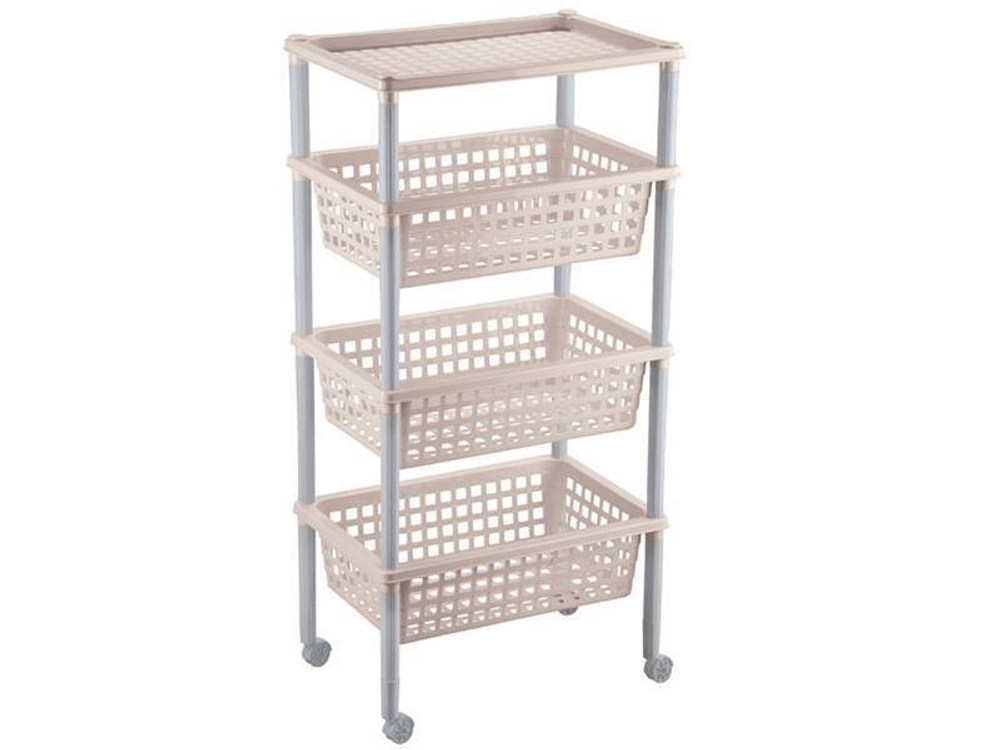 Этажерка для овощей "Элиза" 3 корзины и 1 полка