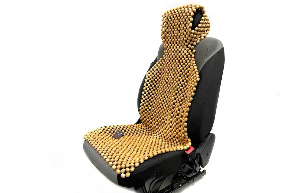 Накидка массажер  Coolpart MAXIMAL - SM8-BG - с подголов дерев бежевая A