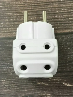 Разветвитель 5 гнезд без заземления, белый (10А, 250В )