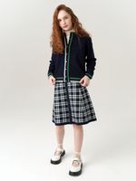 Кардиган бомбер для девочки AT1025 синий