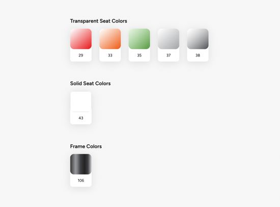 Стул прозрачный X-Treme S красный