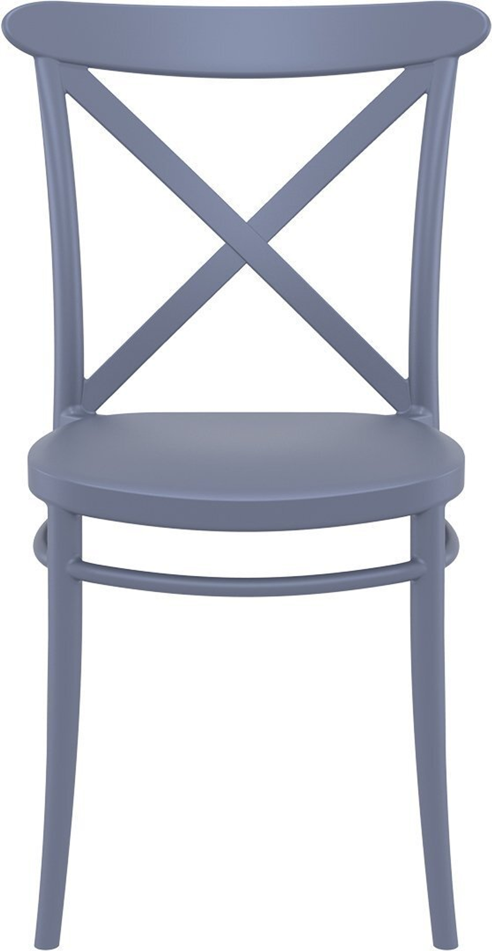 Комплект пластиковой мебели Siesta Contract Sky Folding 60 Cross, темно-серый