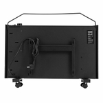 Конвектор электрический Denzel XCE-1500B, 230 В, 1500 Вт, черный, сушилка, колеса, Х-элемент, 98128