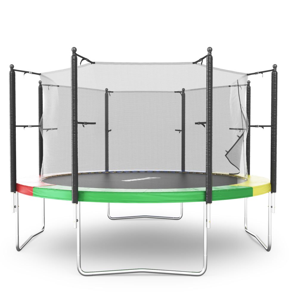 Батут UNIX Line Simple 12 ft (366 см) с внутренней защитной сеткой, цветной