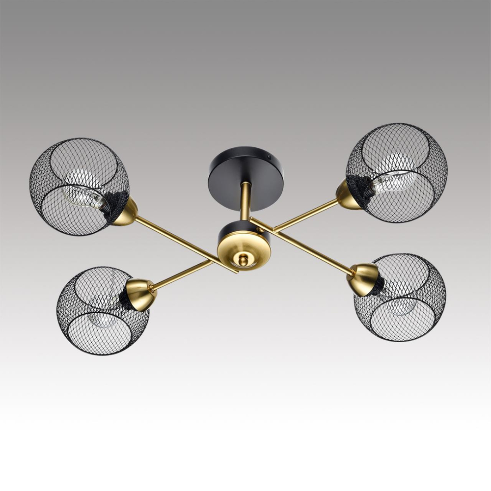 8247/4C COUNTY LN25 000 черный/бронза, металл Люстра потолочная Е27 4*60W 220V TUNARA