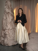 Юбка-платье из тафты 100% натуральный шелк