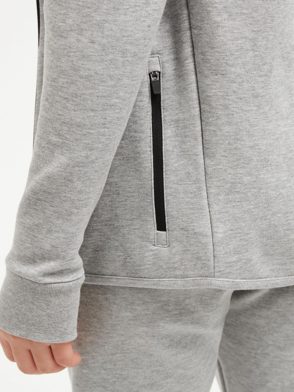 Толстовка с капюшоном на молнии для мальчика Next 916-235, Серый