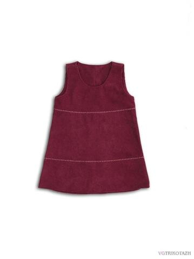 Сарафан вельвет с вышивкой 00132 110р. бордо