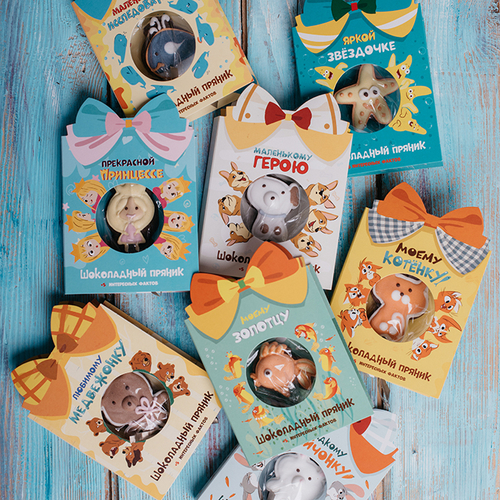 Купить Открытки с шоколадным пряником в ассортименте