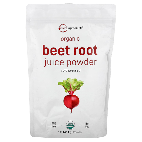 Micro Ingredients, Порошок из органического свекольного сока, 454 г (1 фунт)