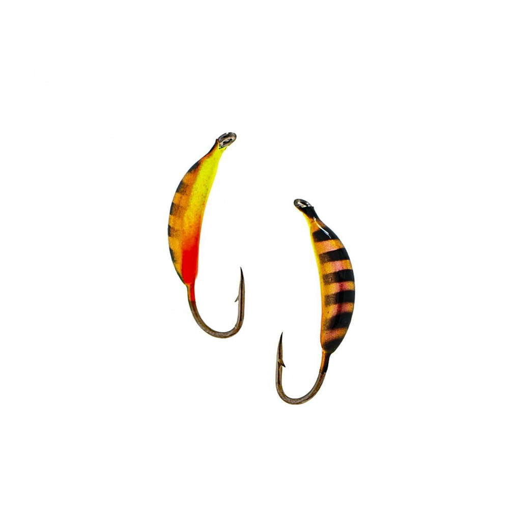 Мормышка вольфрамовая LumiCom СУПЕРБАНАН (покраска), 3,0мм, #343, 10 штук в упаковке