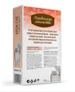 Лакомство "Крем-Суп с морским угрем", для кошек, 35гх4 шт. Деревенские лакомства
