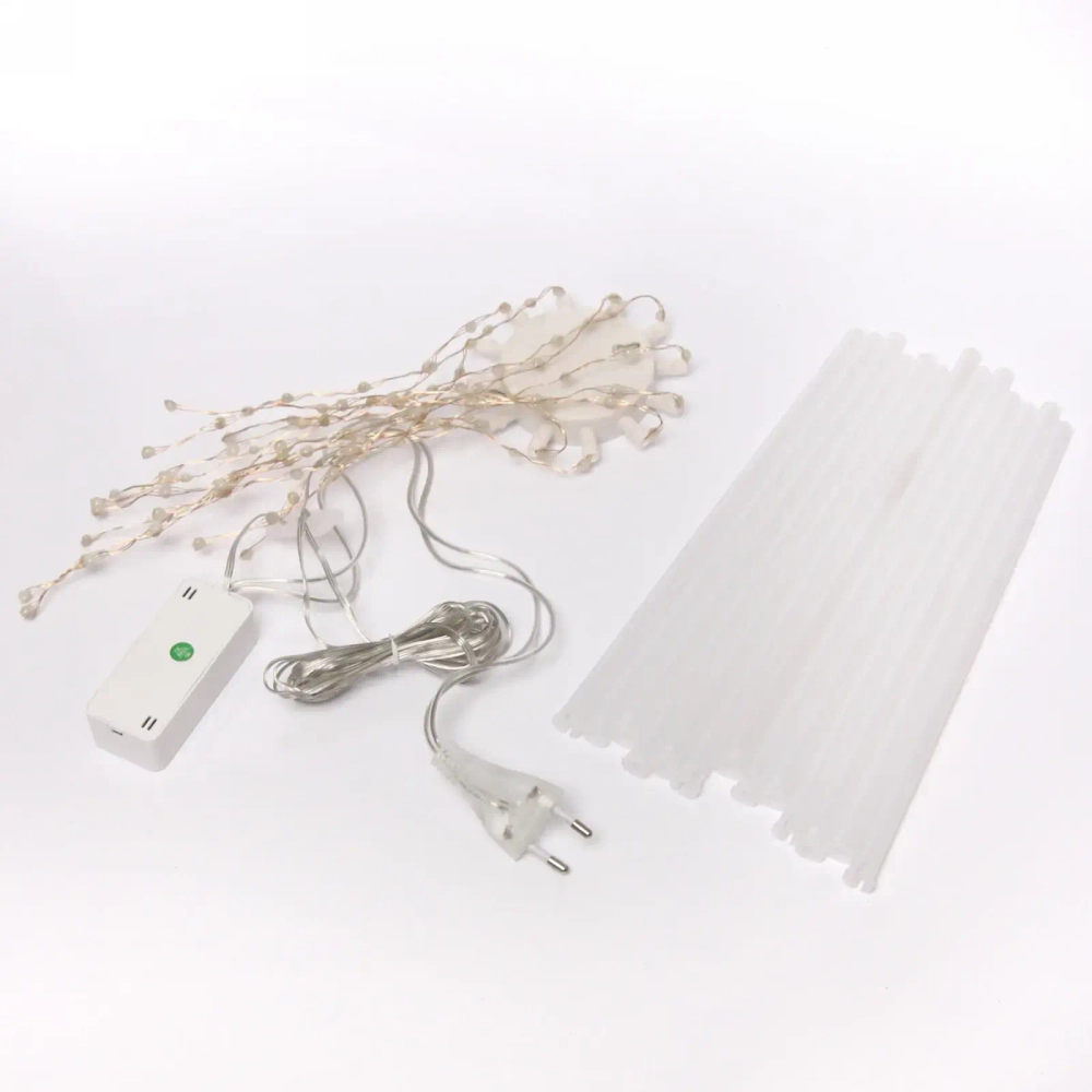 Фигура светодиодная Цифровая «Огненный круг» 70 см, 12 лучей, 96 ламп LED, с пультом ДУ, более 8 реж, Мультицвет