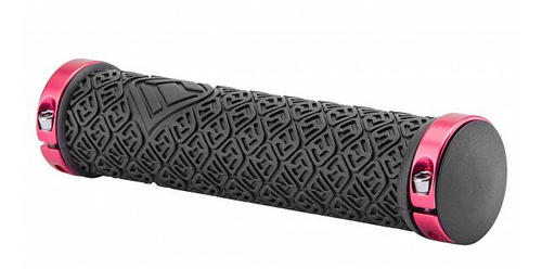 Грипсы XH-G116BL 135 мм чёрные, красные кольца, в инд. упаковке, арт. 150222 (10216170/010821/0228802, Китай)