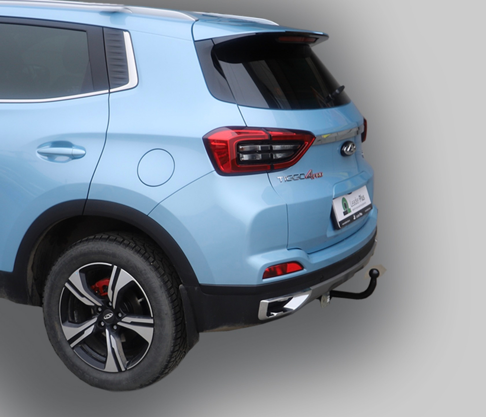 Фаркоп Лидер-плюс для Chery Tiggo 4 Pro (T19FL) 2022-. Требуется подрезка бампера. Нагрузки: 1200/75 кг,(без электрики в комплекте) - C109-A