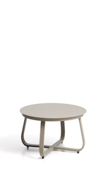 Уличный столик Tamaris из алюминия цвета таупе Ø80 см