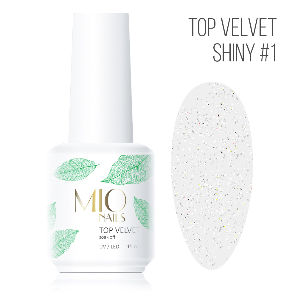 Топ MIO NAILS матовый Velvet Shiny № 1, 15 мл